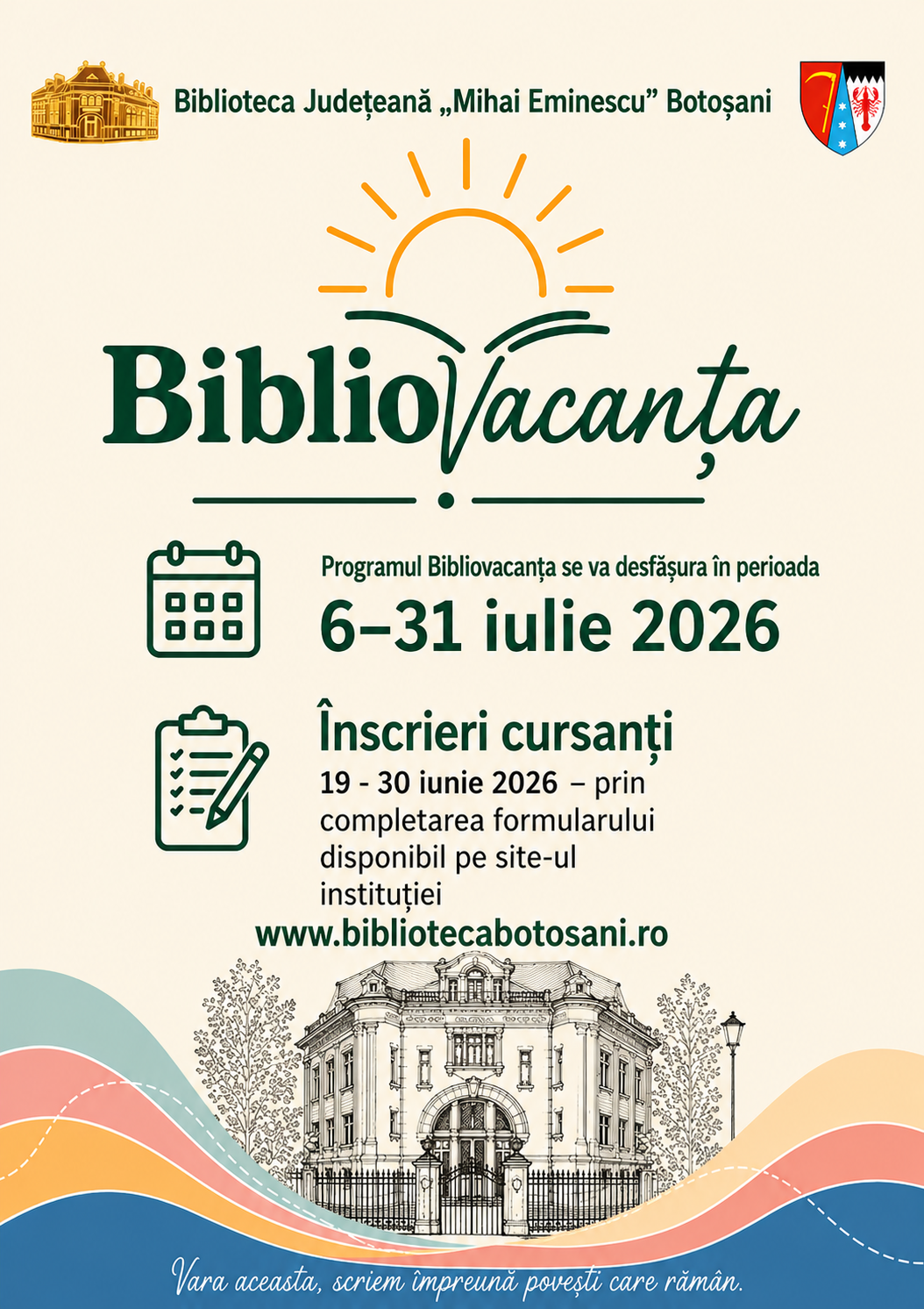 BiblioVacanța 2026 – Înscrieri deschise!